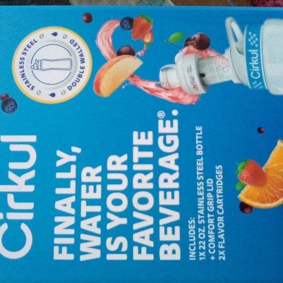 🎉CIRCUL Stainless Steel Water bottle🎉 22oz Set with (2) flavor beverage🎉 - Picture 6 of 14